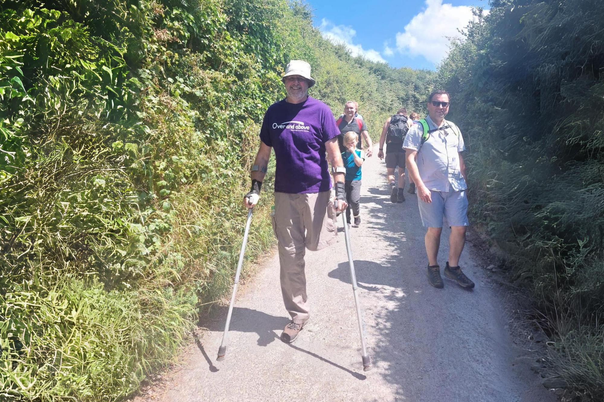 Richard Barnes from Ilfracombe completes another fundraising challenge to raise money for his local hospital