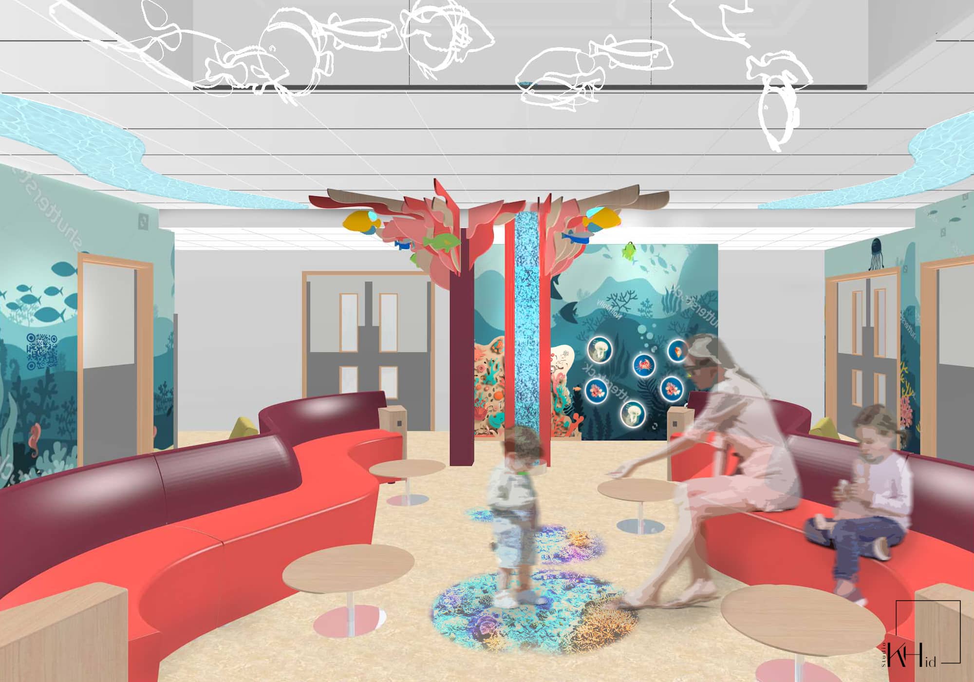 An artist impression of the new children's ED area
