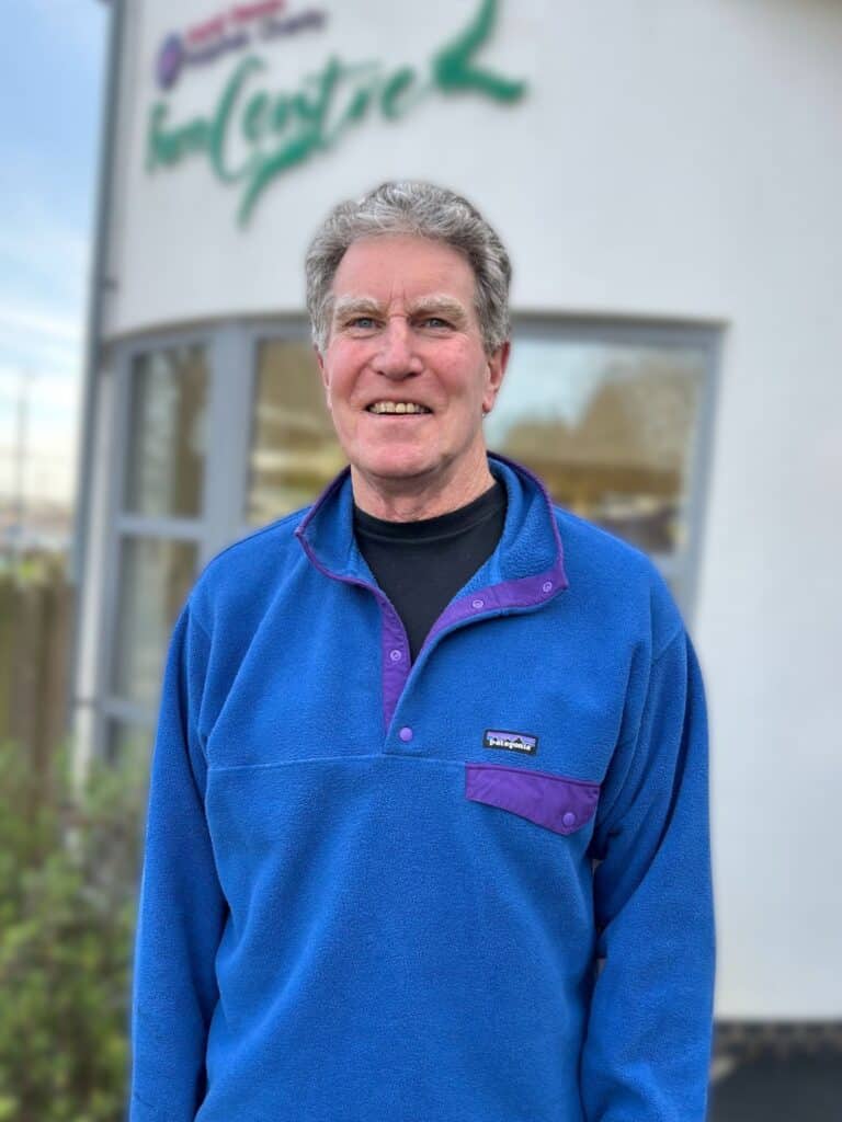 Eric Davies outside the Fern Centre at North Devon District Hospital.