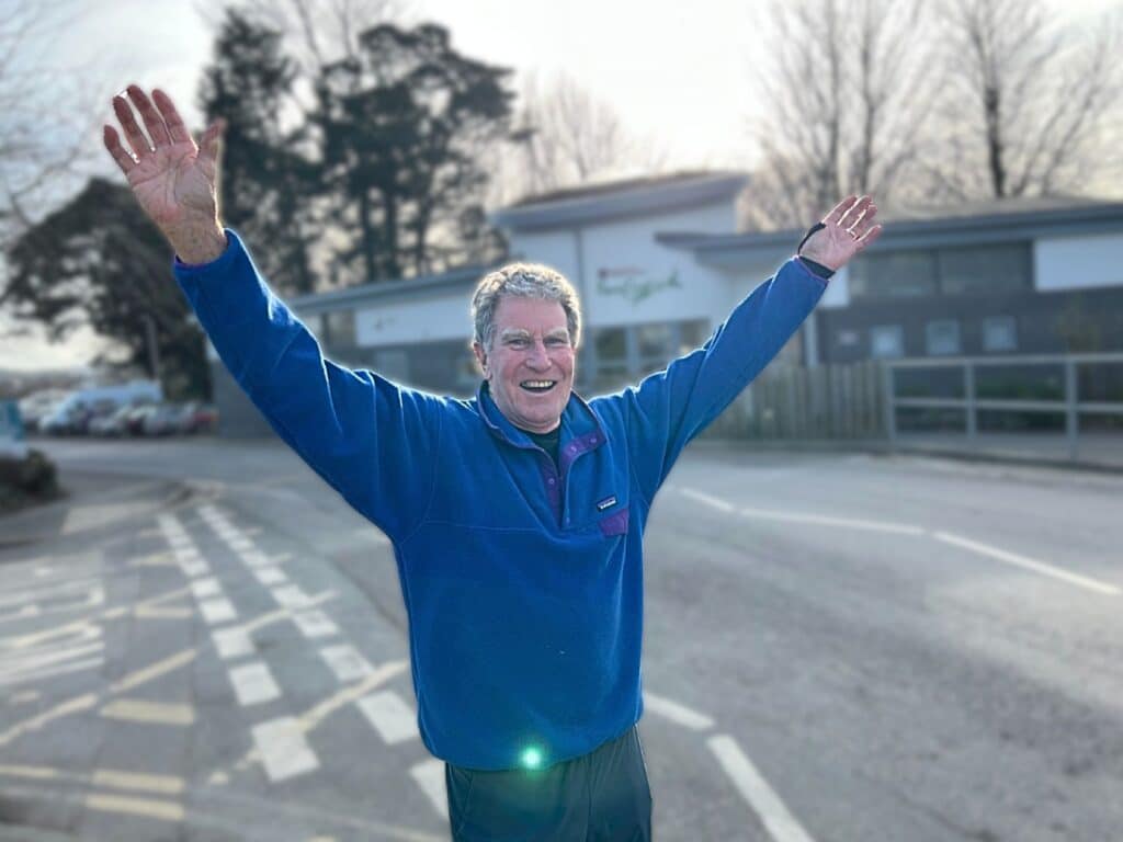 Eric Davies outside the Fern Centre at North Devon District Hospital.
