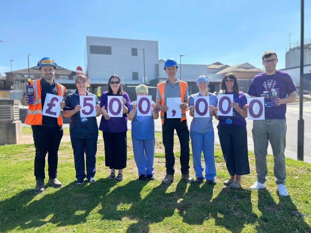 More than £500,000 has been raised for the ‘Super Theatre’, which is being built above the new Emergency Department at the RD&E.