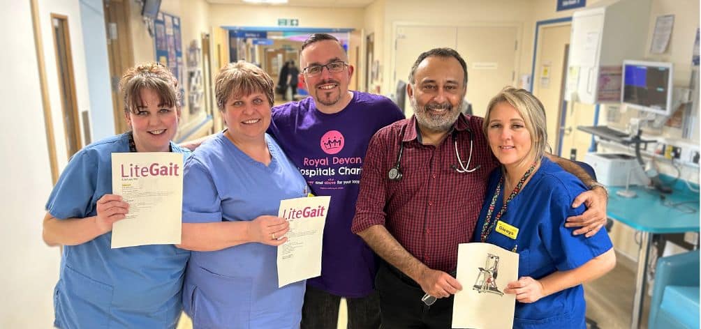 Stroke survivor Reuben Herbert is taking part in the Berry Beast Abseil, to raise money for Staples Ward at North Devon District Hospital.